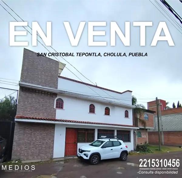 Casa en venta en San Cristobal Tepontla, San Pedro Cholula, Puebla Casa en venta en San Cristobal Tepontla, San Pedro Cholula, Puebla