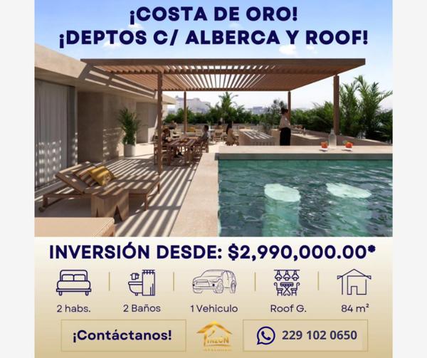 Departamento en venta en Costa de Oro, Boca del Río, Veracruz de Ignacio de la Llave Departamento en venta en Costa de Oro, Boca del Río, Veracruz de Ignacio de la Llave