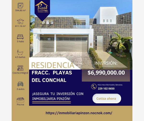 Casa en venta en Playas del Conchal, Alvarado, Veracruz de Ignacio de la Llave Casa en venta en Playas del Conchal, Alvarado, Veracruz de Ignacio de la Llave