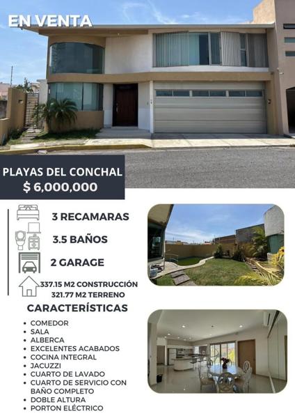 Casa en venta en Playas del Conchal, Alvarado, Veracruz de Ignacio de la Llave Casa en venta en Playas del Conchal, Alvarado, Veracruz de Ignacio de la Llave