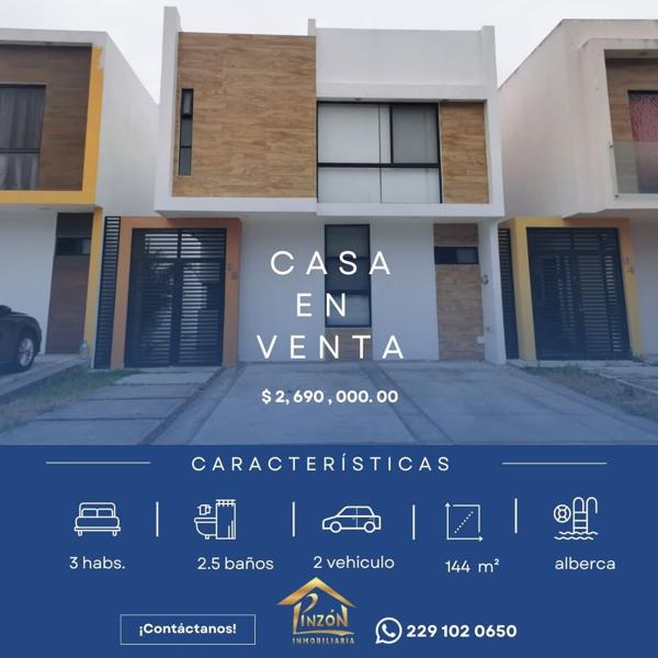 Casa en venta en Lomas de la Rioja, Alvarado, Veracruz de Ignacio de la Llave Casa en venta en Lomas de la Rioja, Alvarado, Veracruz de Ignacio de la Llave