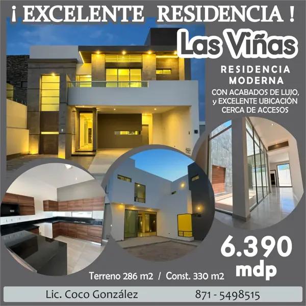 Casa en venta en Los Viñedos, Torreón, Coahuila de Zaragoza Casa en venta en Los Viñedos, Torreón, Coahuila de Zaragoza