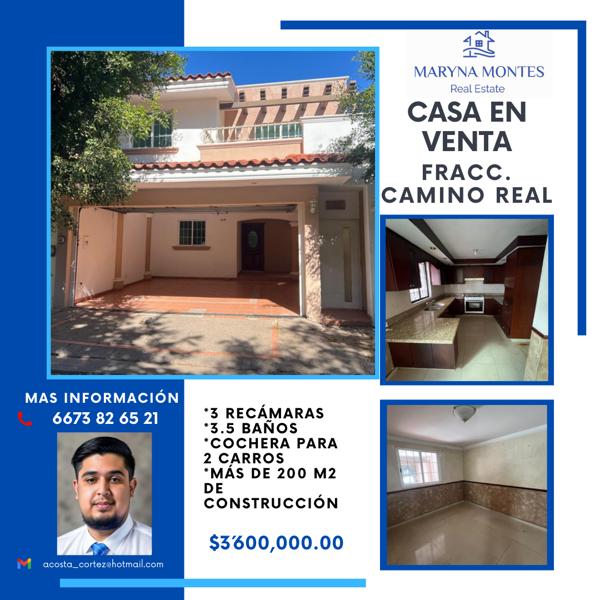 Casa en venta en Camino Real, Culiacán, Sinaloa Casa en venta en Camino Real, Culiacán, Sinaloa
