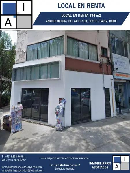Local en renta en Del Valle Sur, Benito Juárez, Ciudad de México Local en renta en Del Valle Sur, Benito Juárez, Ciudad de México