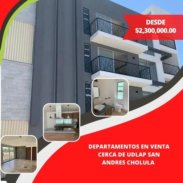Departamento en venta en El Barreal, San Andrés Cholula, Puebla Departamento en venta en El Barreal, San Andrés Cholula, Puebla